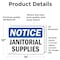 Signmission Janitorial Supplies, 14 in W x Rectangle, Vinyl Decal OS-2PACK-NS-D-1014-L-13754 - alternate 4